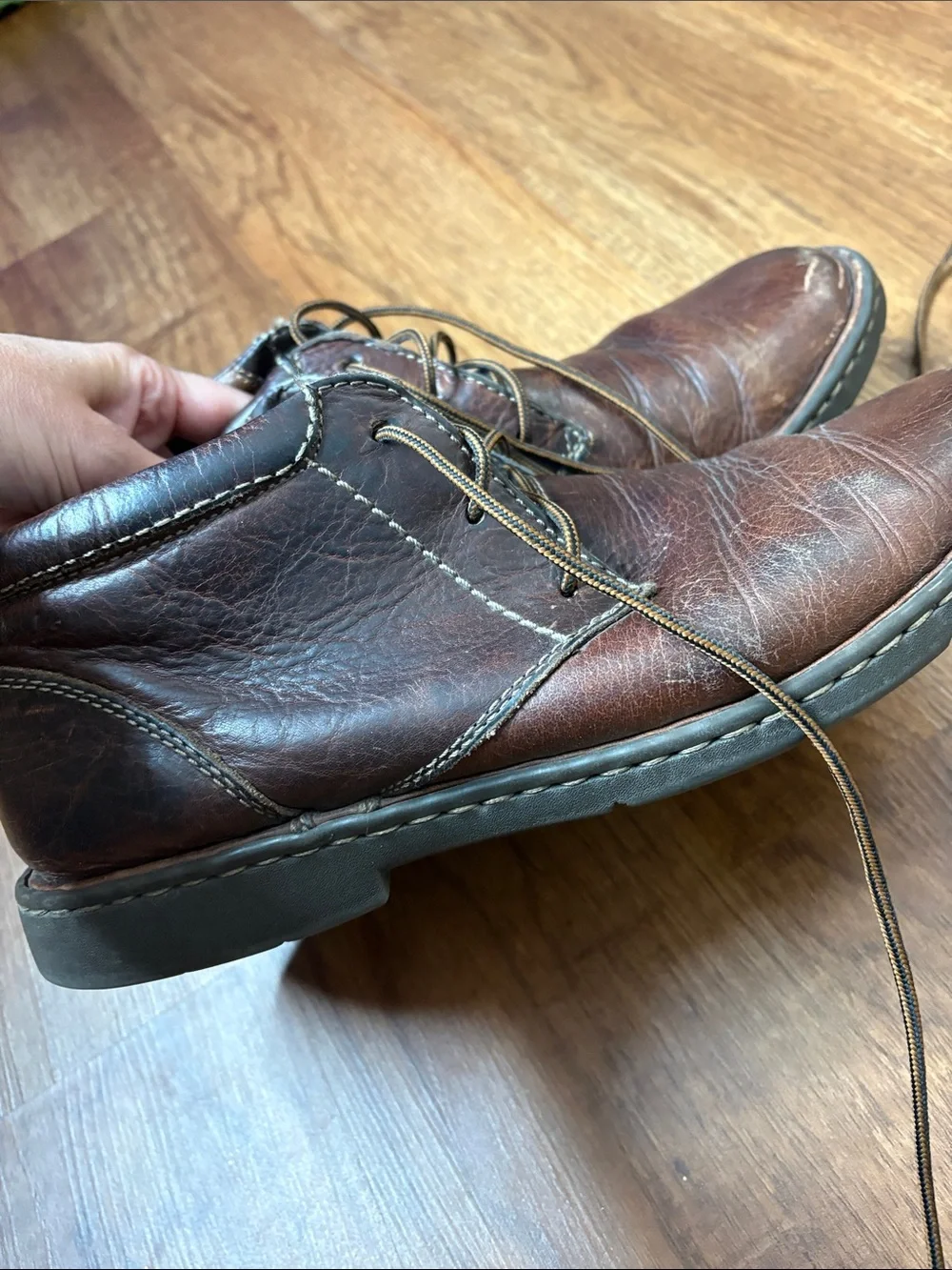 Clarks Men's Dark Brown Leather Chukka Boots